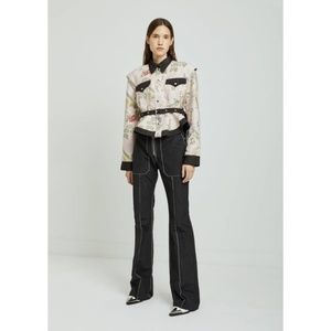 MARQUES ' ALMEIDA Pin Tuck Boot Cut Trousers - Size XS